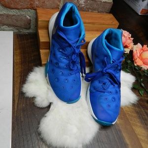 Nike Air Zoom Hyperquickness Mid Blue mens size 8